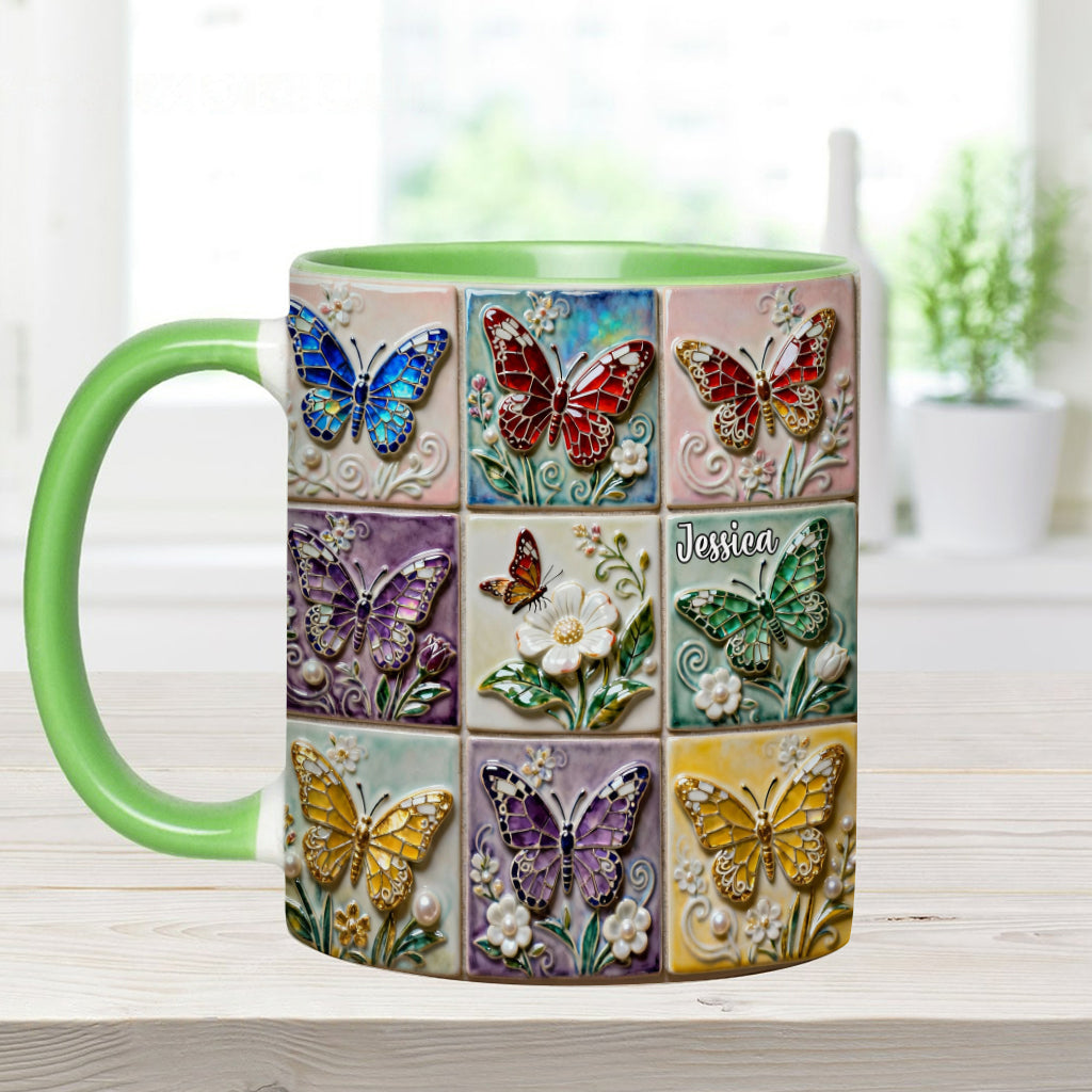 Mug personnalisé « J’adore les papillons »