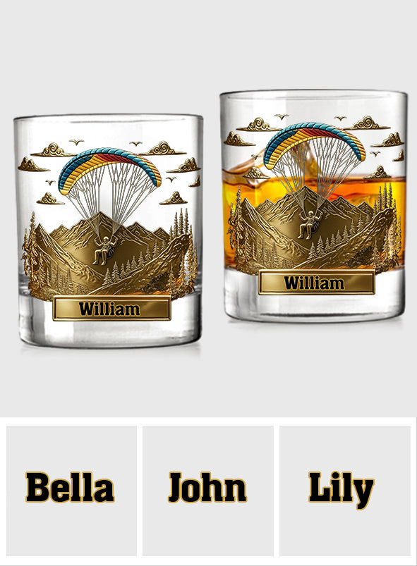 Sky Master - Verre à whisky personnalisé pour parachutisme/parapente