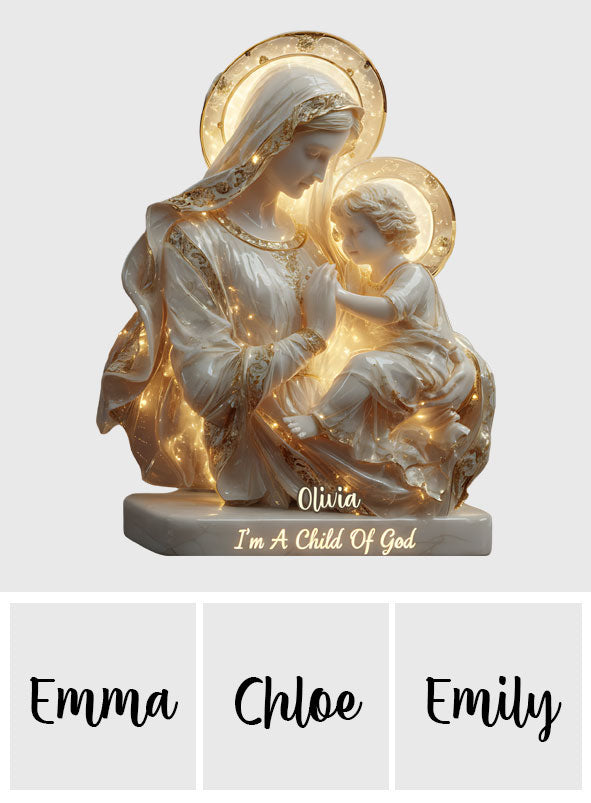 Enfant de Dieu - Veilleuse LED chrétienne personnalisée en acrylique