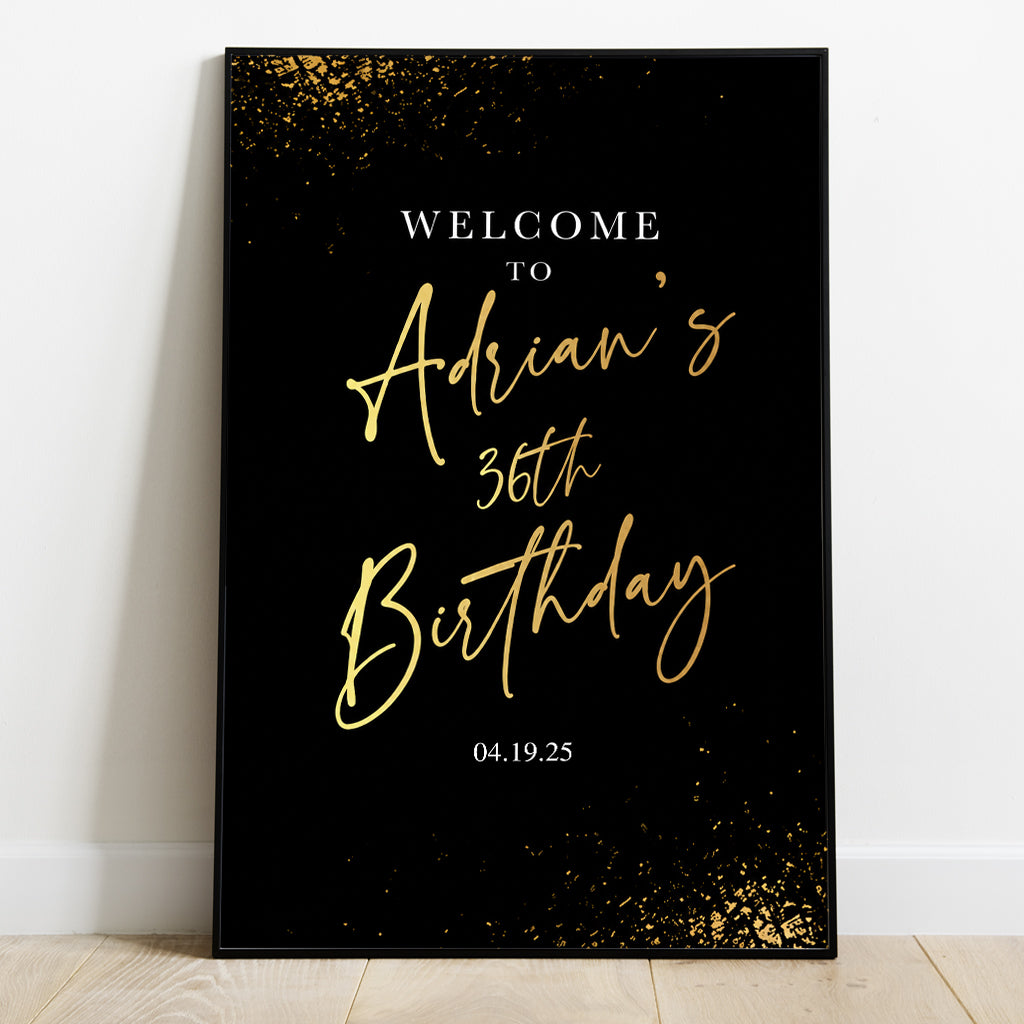 Happy Birthday - Personalized Birthday Canvas And Poster