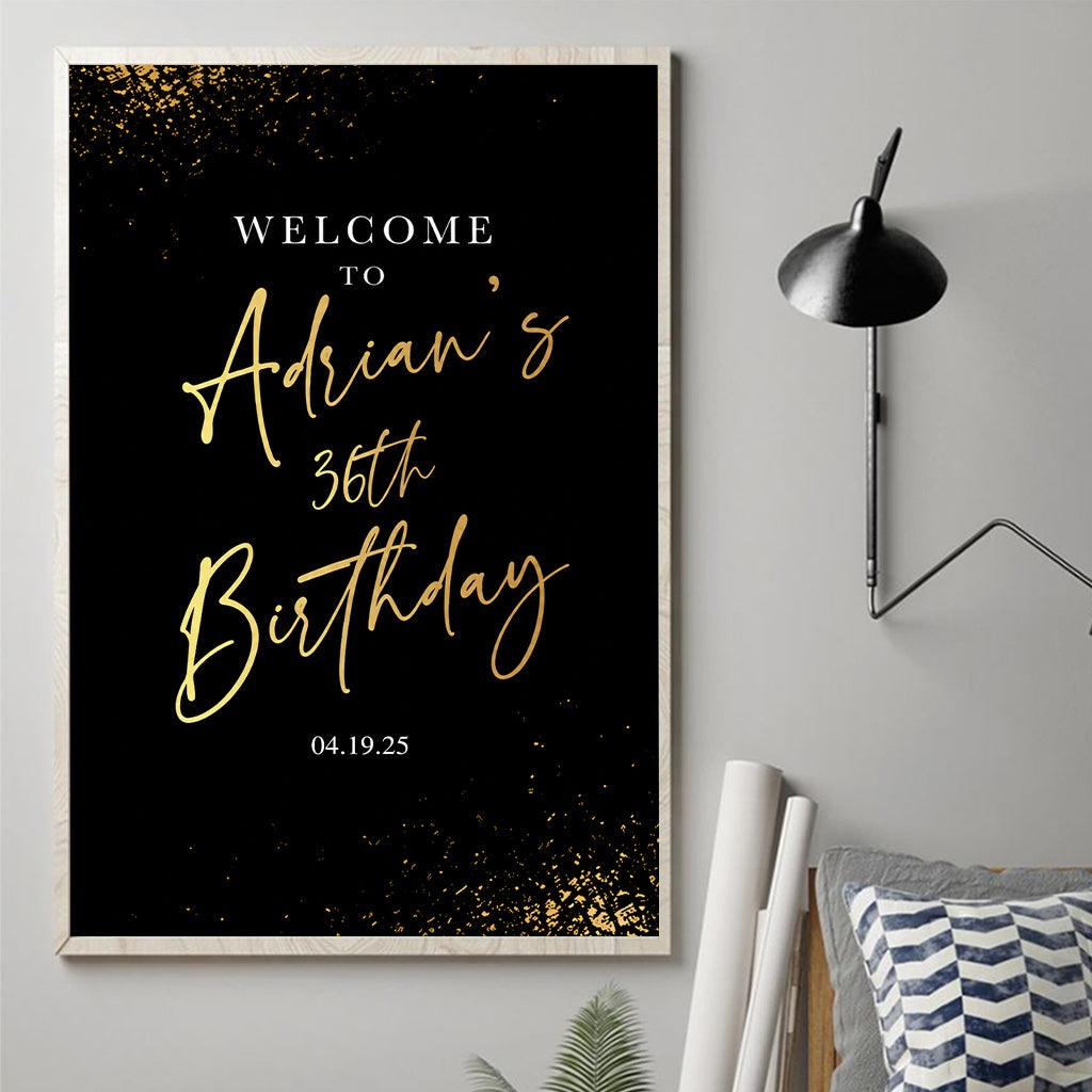 Happy Birthday - Personalized Birthday Canvas And Poster
