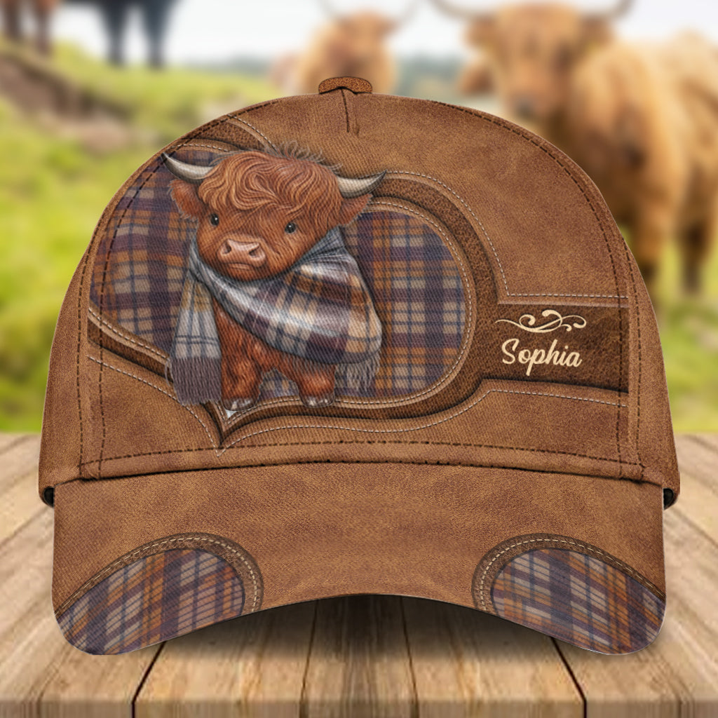 Adorable vache des Highlands - Casquette classique personnalisée vache des Highlands