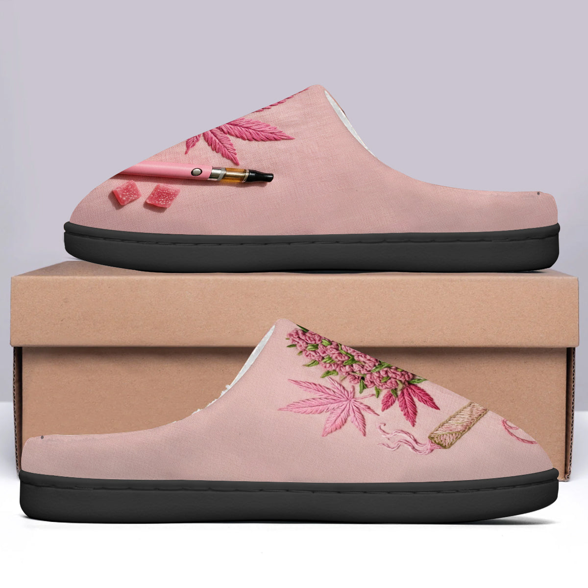 Fumeurs et fumeurs de cannabis - Pantoufles personnalisées