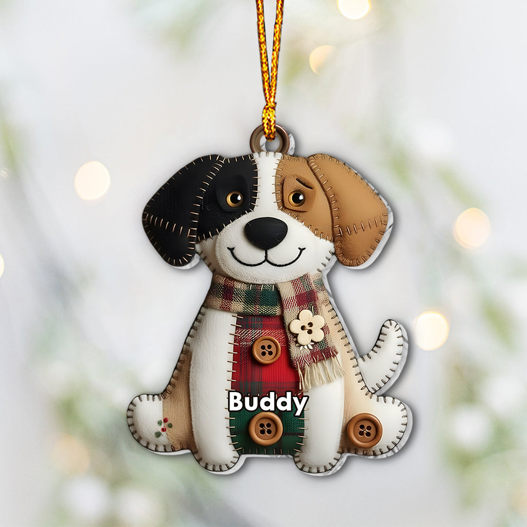 Couverture de Noël avec des races de chiens - Ornement de chien personnalisé
