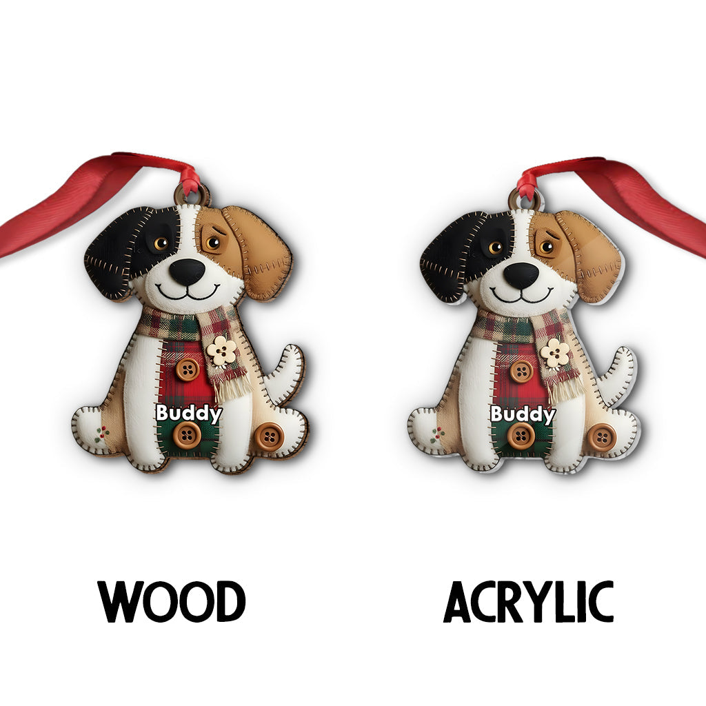 Couverture de Noël avec des races de chiens - Ornement de chien personnalisé