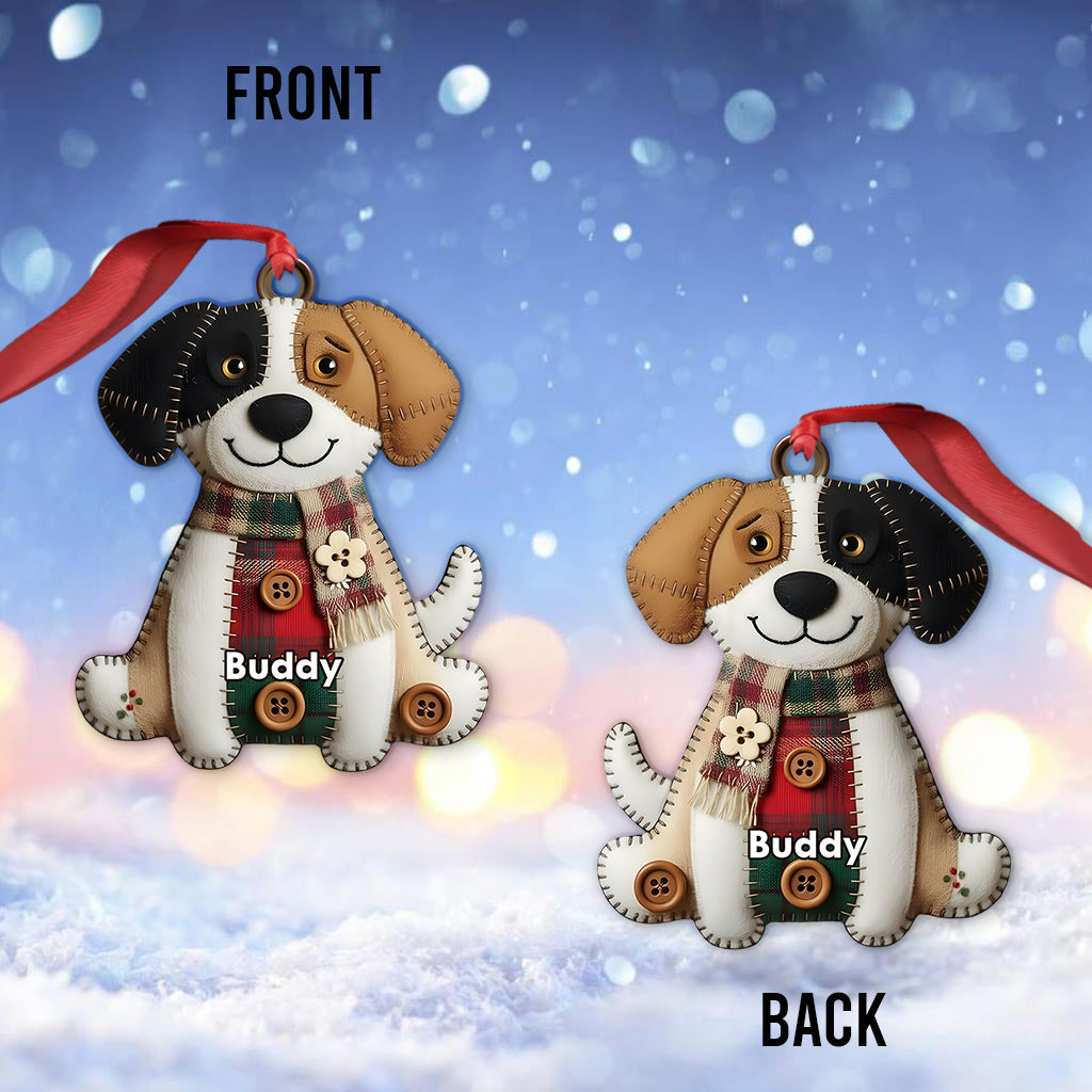 Couverture de Noël avec des races de chiens - Ornement de chien personnalisé