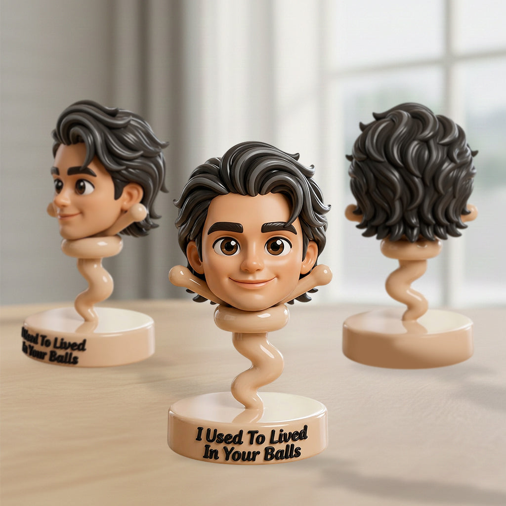 Toute photo utilisée pour vivre dans vos boules Cadeau amusant pour papa - Figurine 3D personnalisée