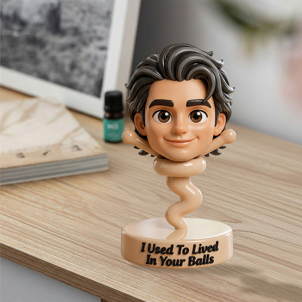 Toute photo utilisée pour vivre dans vos boules Cadeau amusant pour papa - Figurine 3D personnalisée