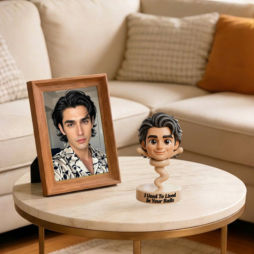Toute photo utilisée pour vivre dans vos boules Cadeau amusant pour papa - Figurine 3D personnalisée