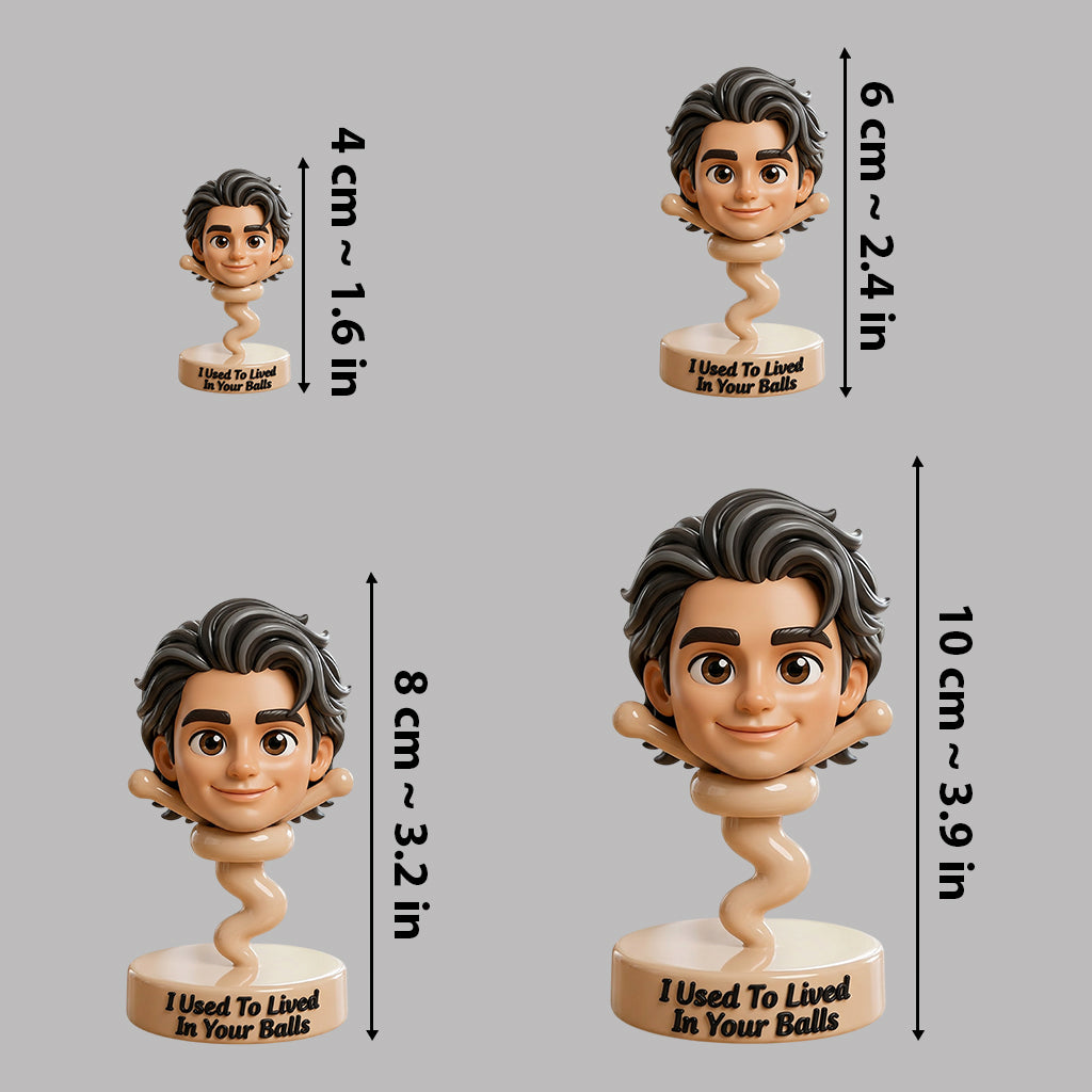 Toute photo utilisée pour vivre dans vos boules Cadeau amusant pour papa - Figurine 3D personnalisée