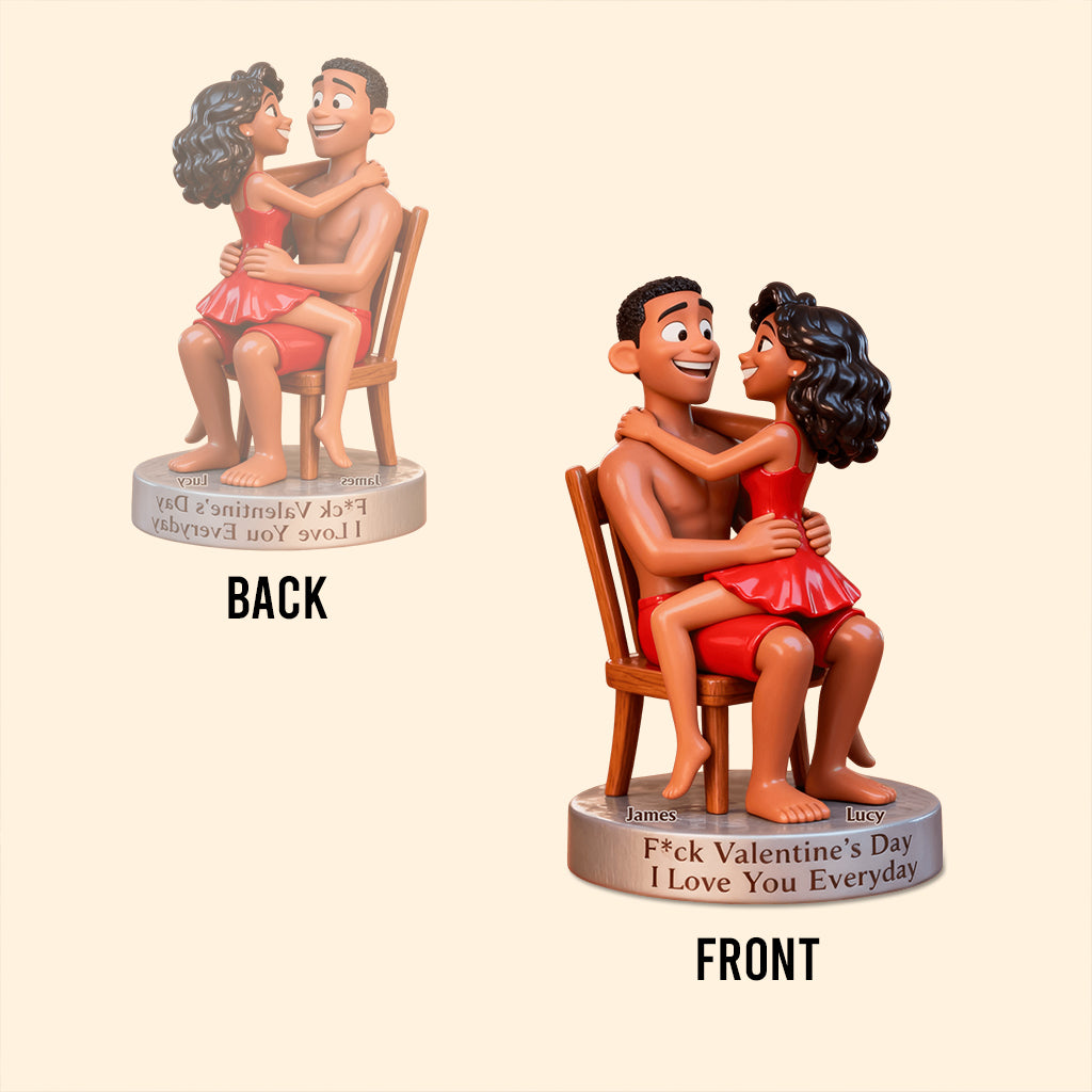 Cadeau humoristique avec photo pour couple - Plaque acrylique personnalisée en forme de couple