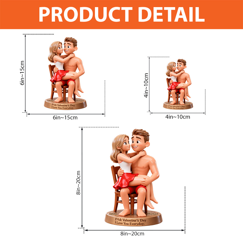 Cadeau humoristique avec photo pour couple - Plaque acrylique personnalisée en forme de couple