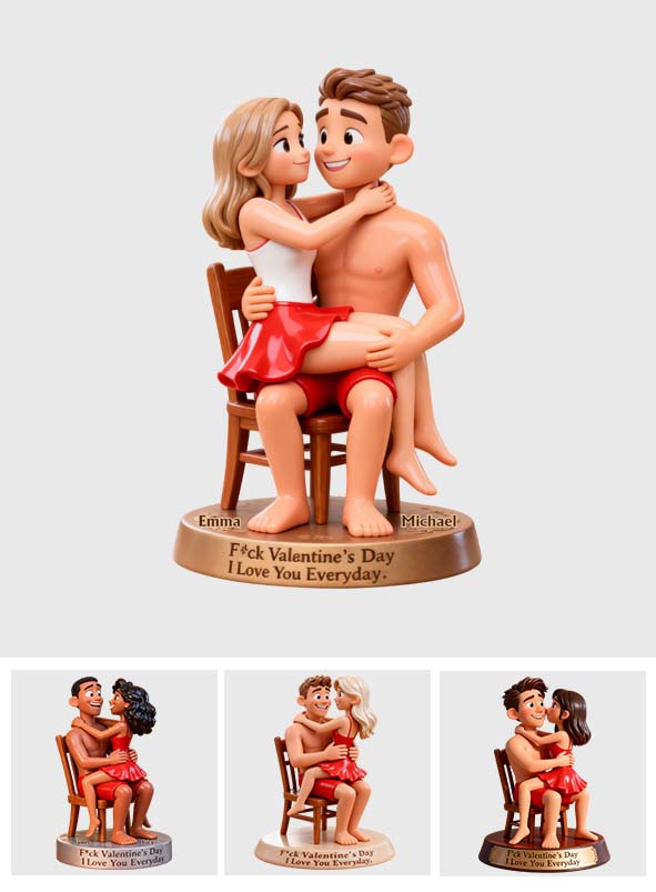 Cadeau humoristique avec photo pour couple - Plaque acrylique personnalisée en forme de couple