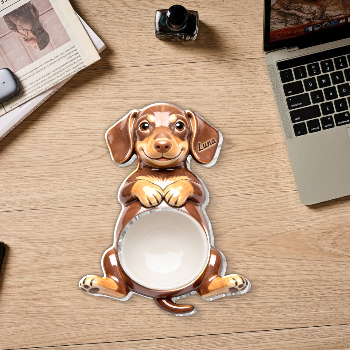 Plateau de rangement personnalisé pour chien, à partir de n'importe quelle photo