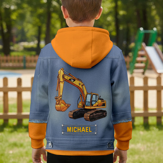 Machines de construction - T-shirt enfant personnalisé