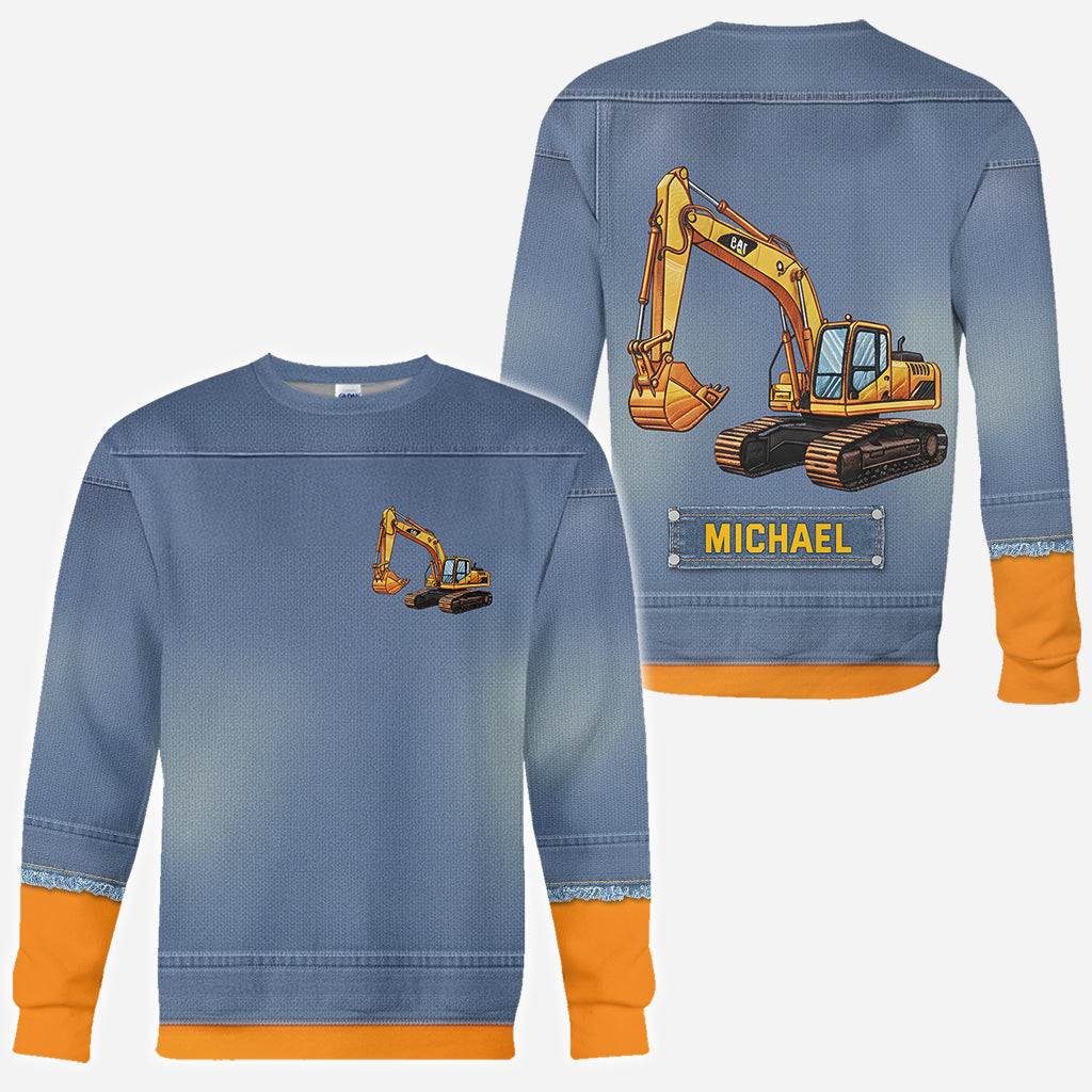 Machines de construction - T-shirt enfant personnalisé