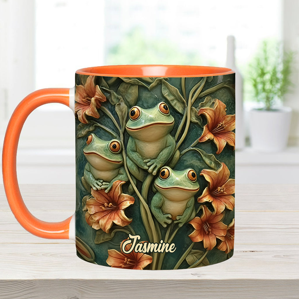 Frog Lovers - Personalized Frog Accent Mug
