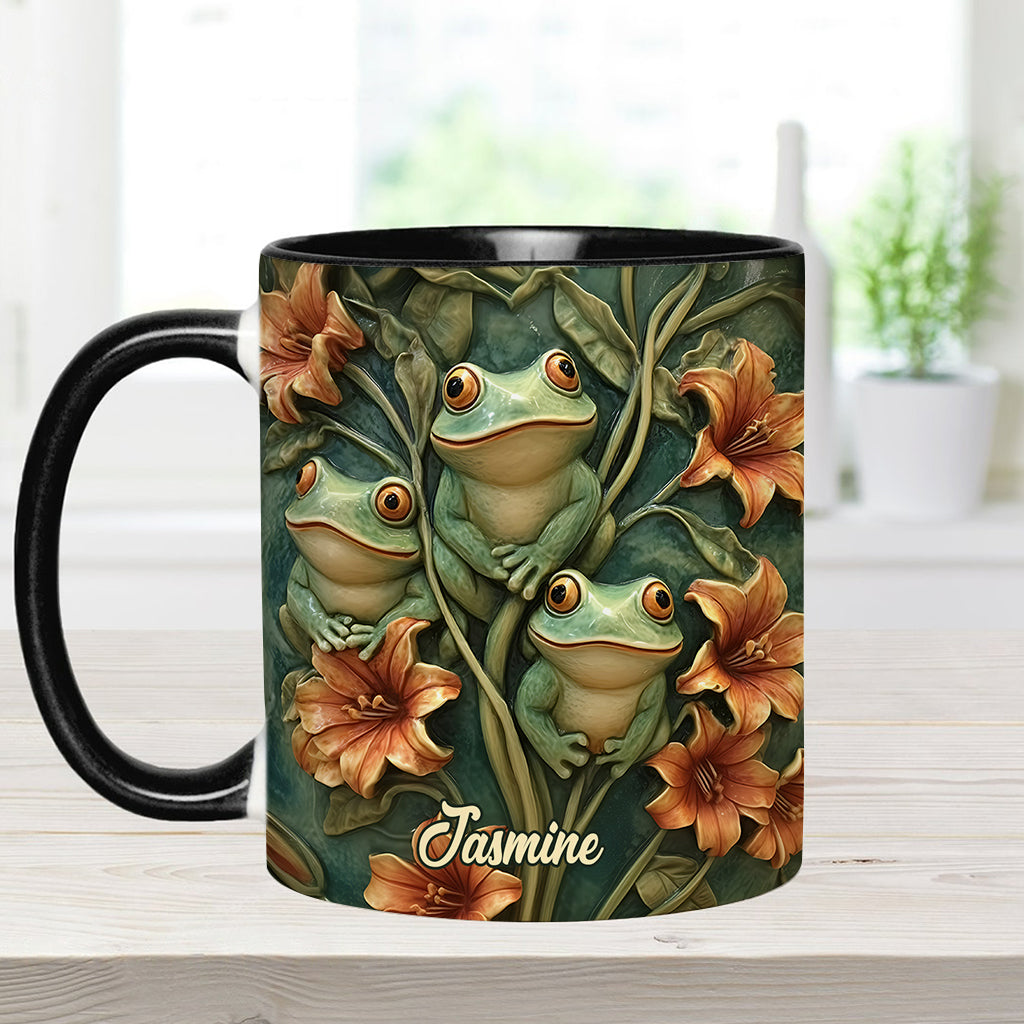 Frog Lovers - Personalized Frog Accent Mug