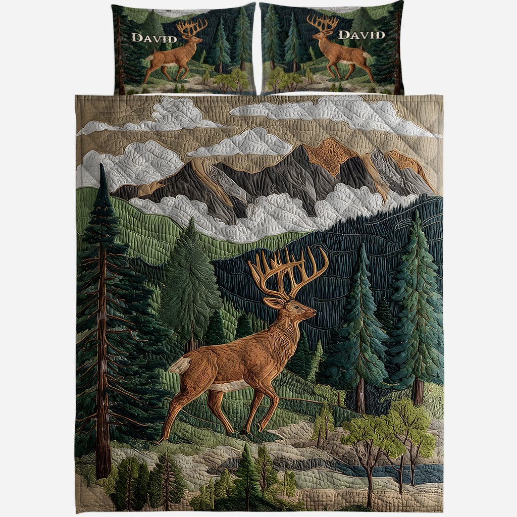 Love Hunting - Personalized Hunting Quilt Set