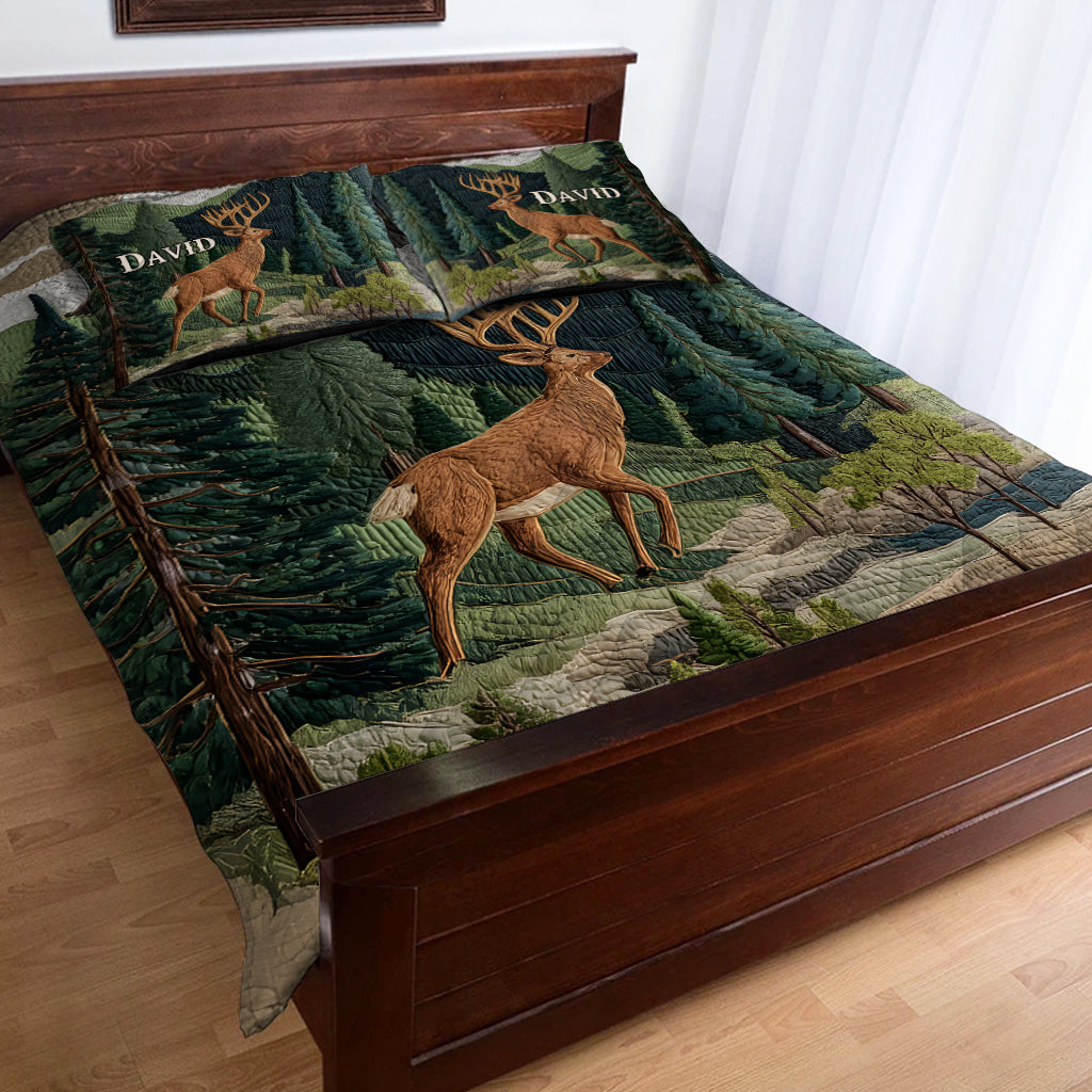 Love Hunting - Personalized Hunting Quilt Set