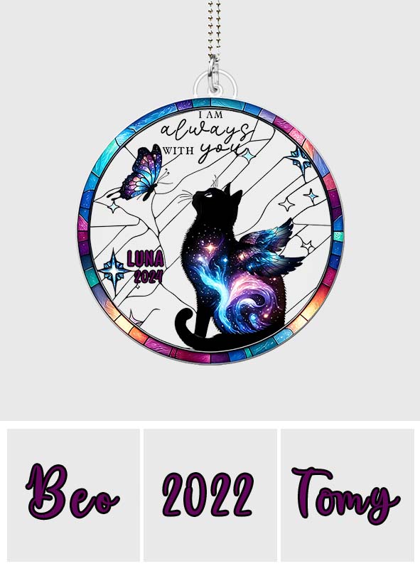 Je suis toujours avec toi - Ornement de voiture personnalisé en forme de chat