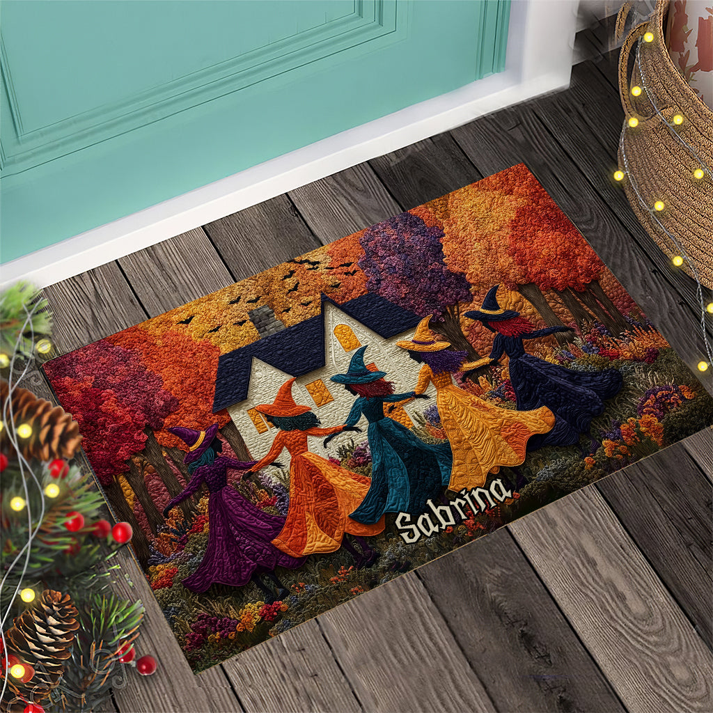 Tapis de porte personnalisé Sorcières Danseuses - Paillasson Sorcières Danseuses