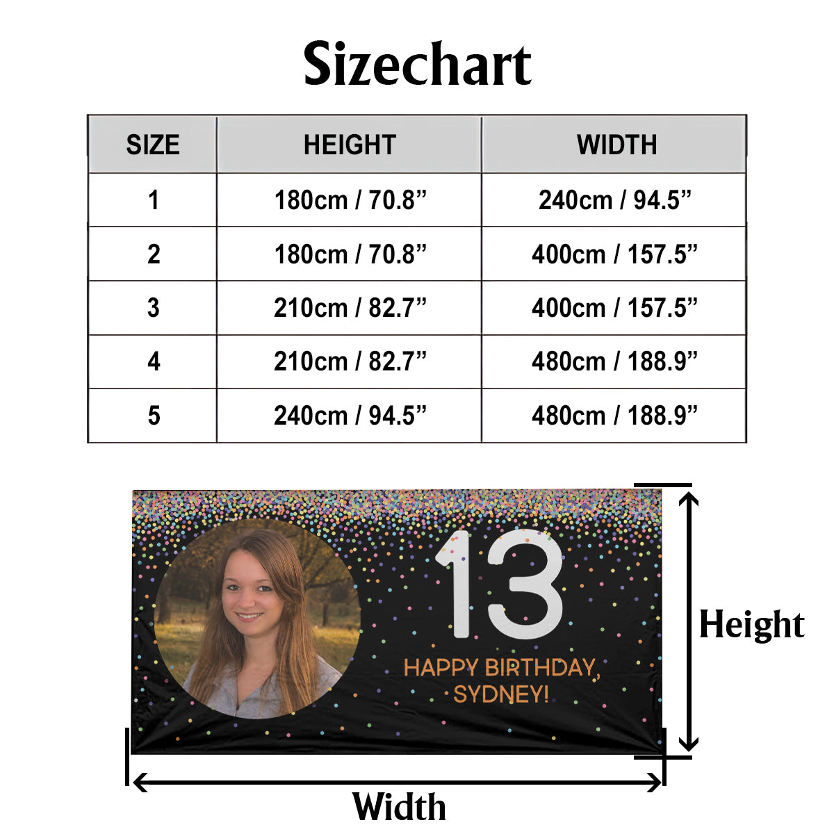 Happy Birthday - Personalized Birthday Garage Door Banner