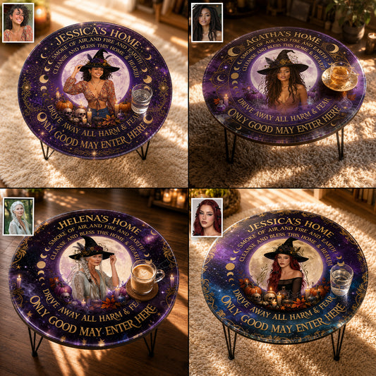 Only Good May Enter Here - Personalized Witch Table Custom Shape
