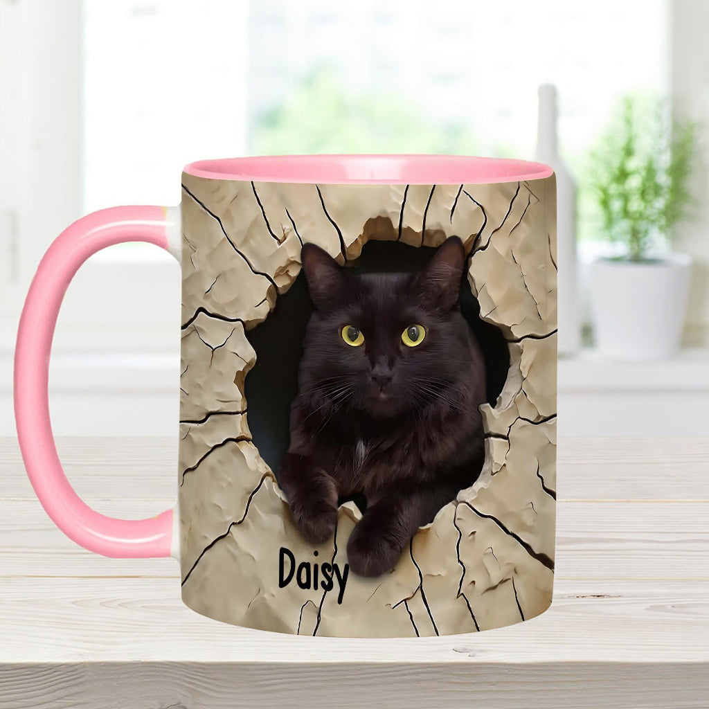 Mug personnalisé « J’adore les chats noirs »