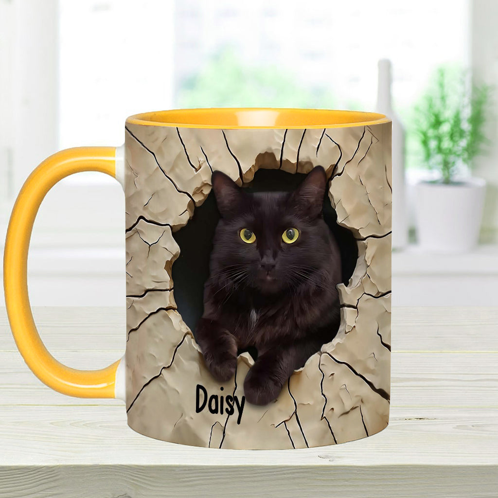 Mug personnalisé « J’adore les chats noirs »