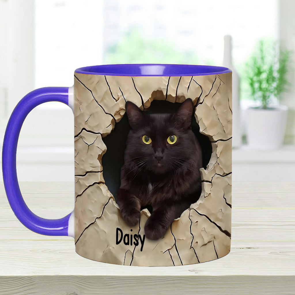Mug personnalisé « J’adore les chats noirs »