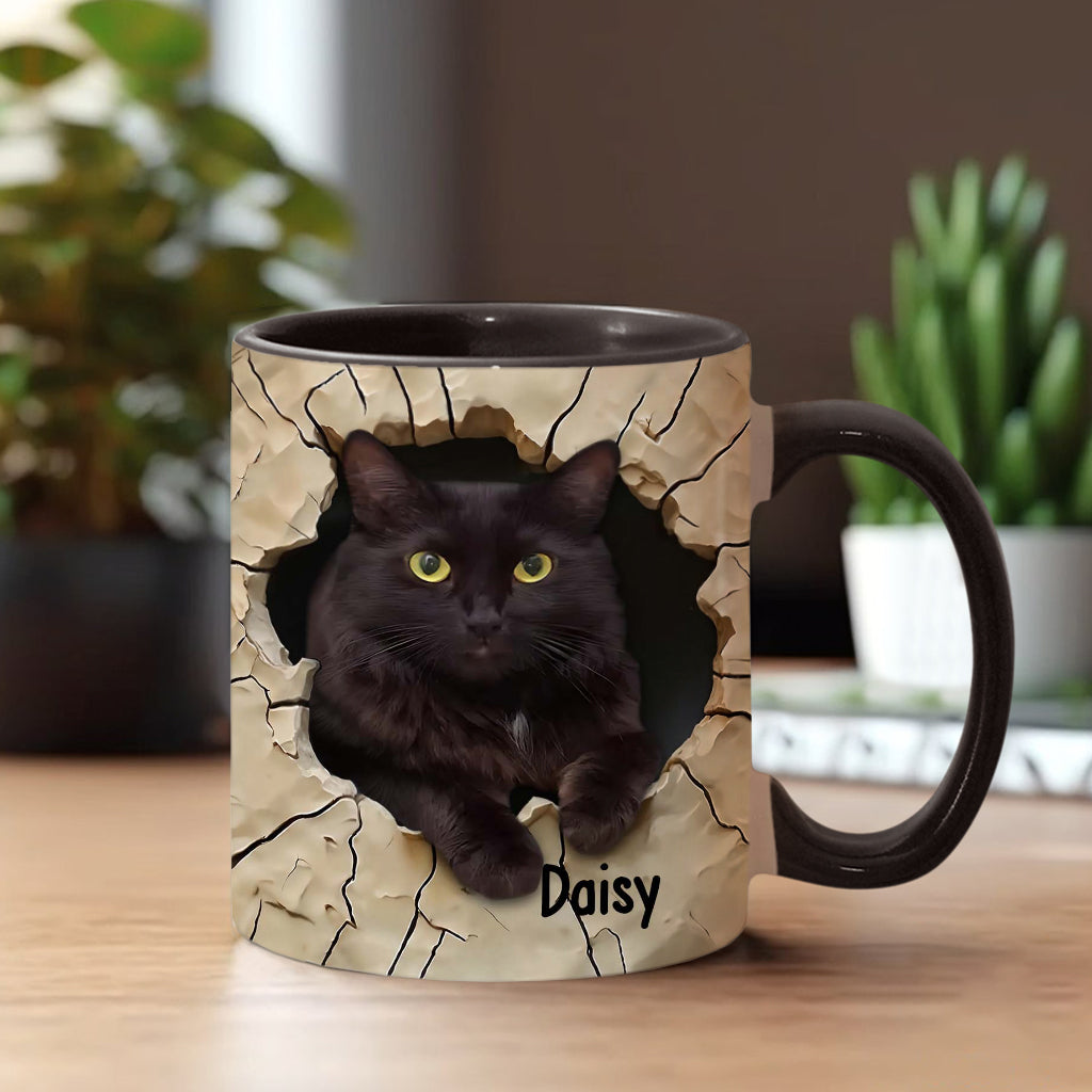 Mug personnalisé « J’adore les chats noirs »