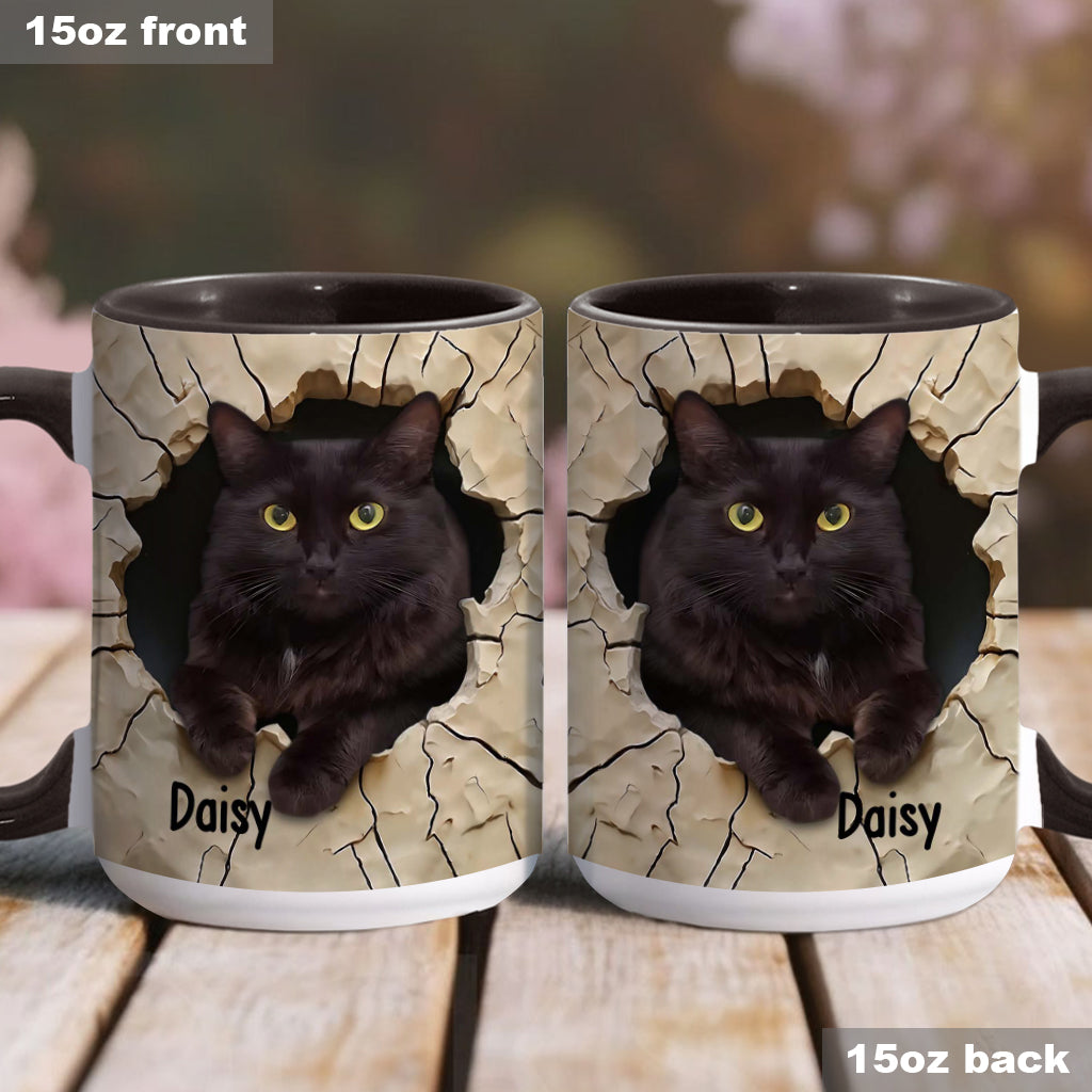 Mug personnalisé « J’adore les chats noirs »