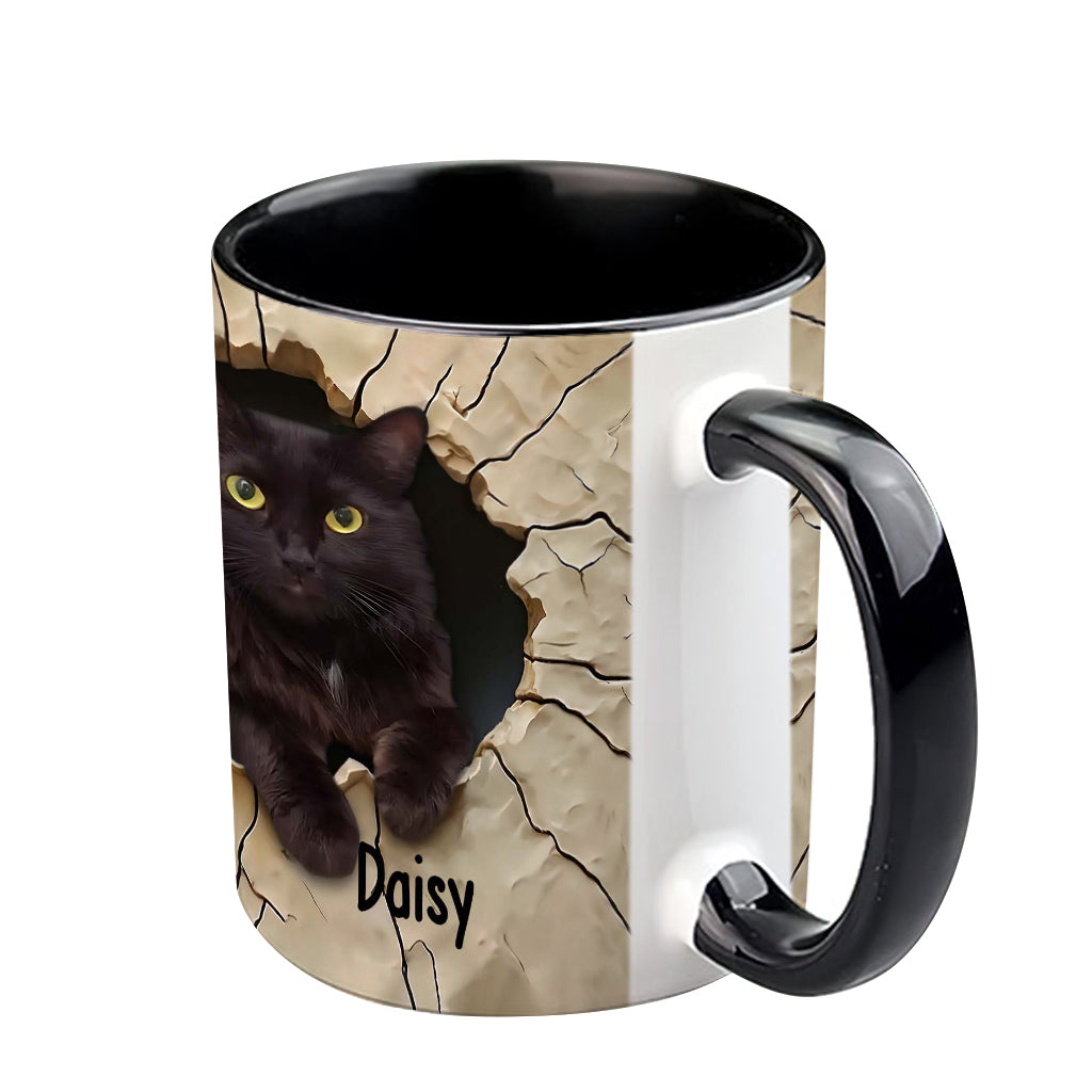 Mug personnalisé « J’adore les chats noirs »