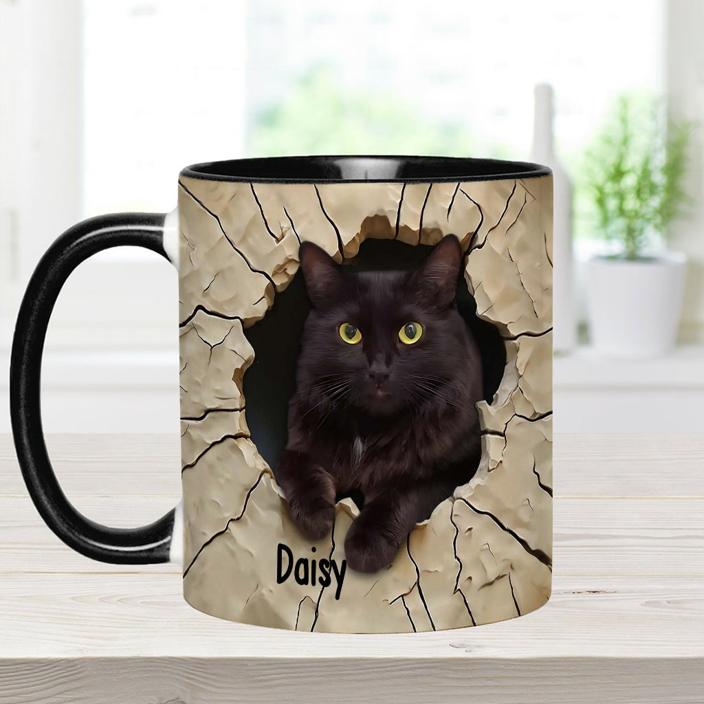 Mug personnalisé « J’adore les chats noirs »