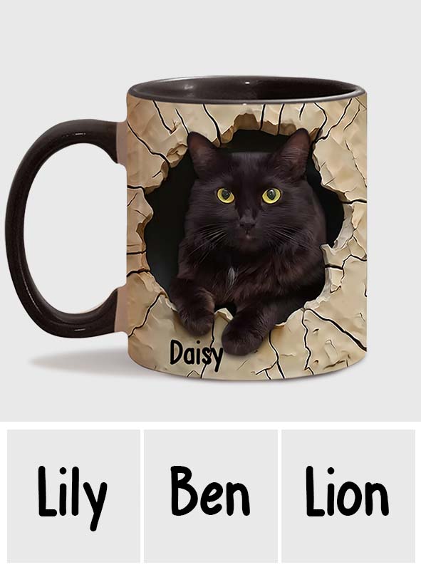 Mug personnalisé « J’adore les chats noirs »