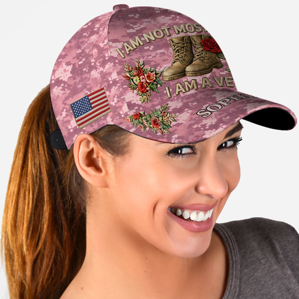 Cadeau pour Maman Vétéran - Casquette Classique Personnalisée