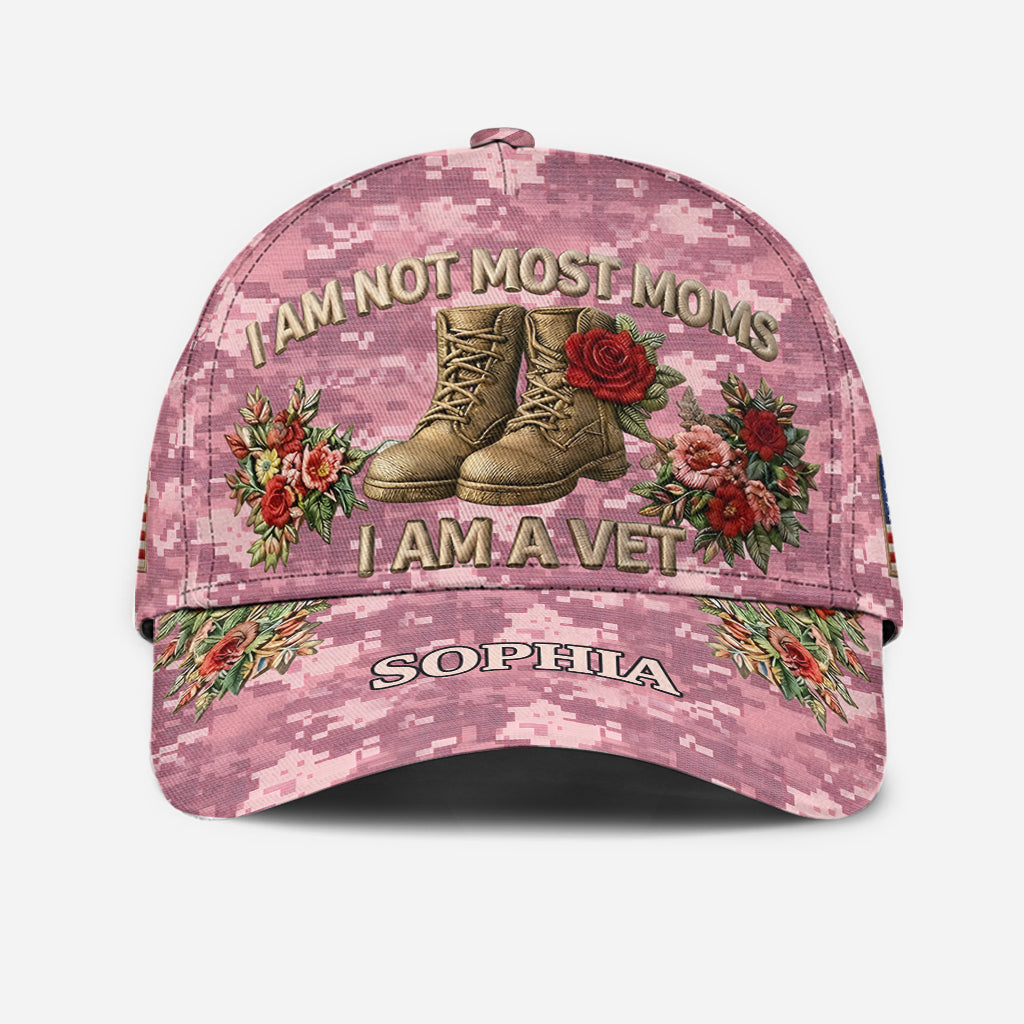 Cadeau pour Maman Vétéran - Casquette Classique Personnalisée
