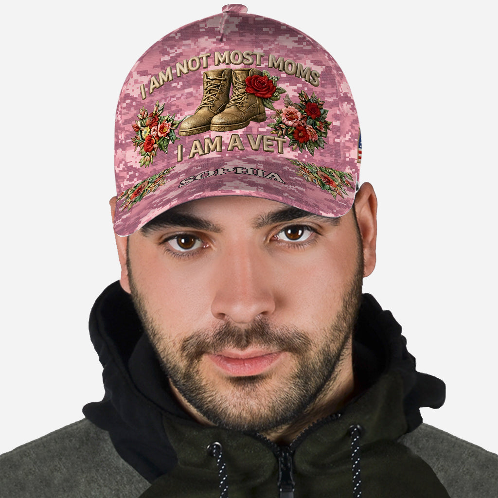 Cadeau pour Maman Vétéran - Casquette Classique Personnalisée