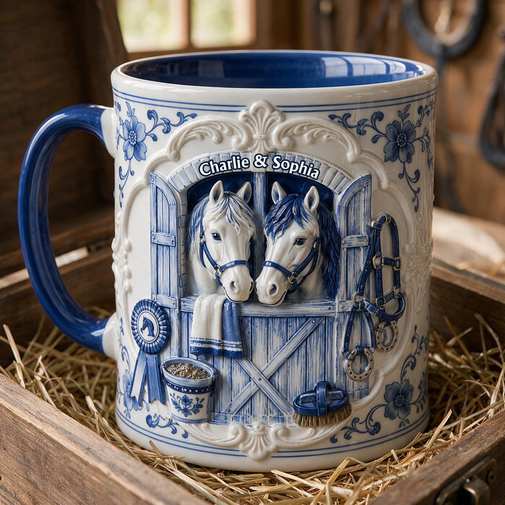 Love Horses - Personalized Horse Accent Mug
