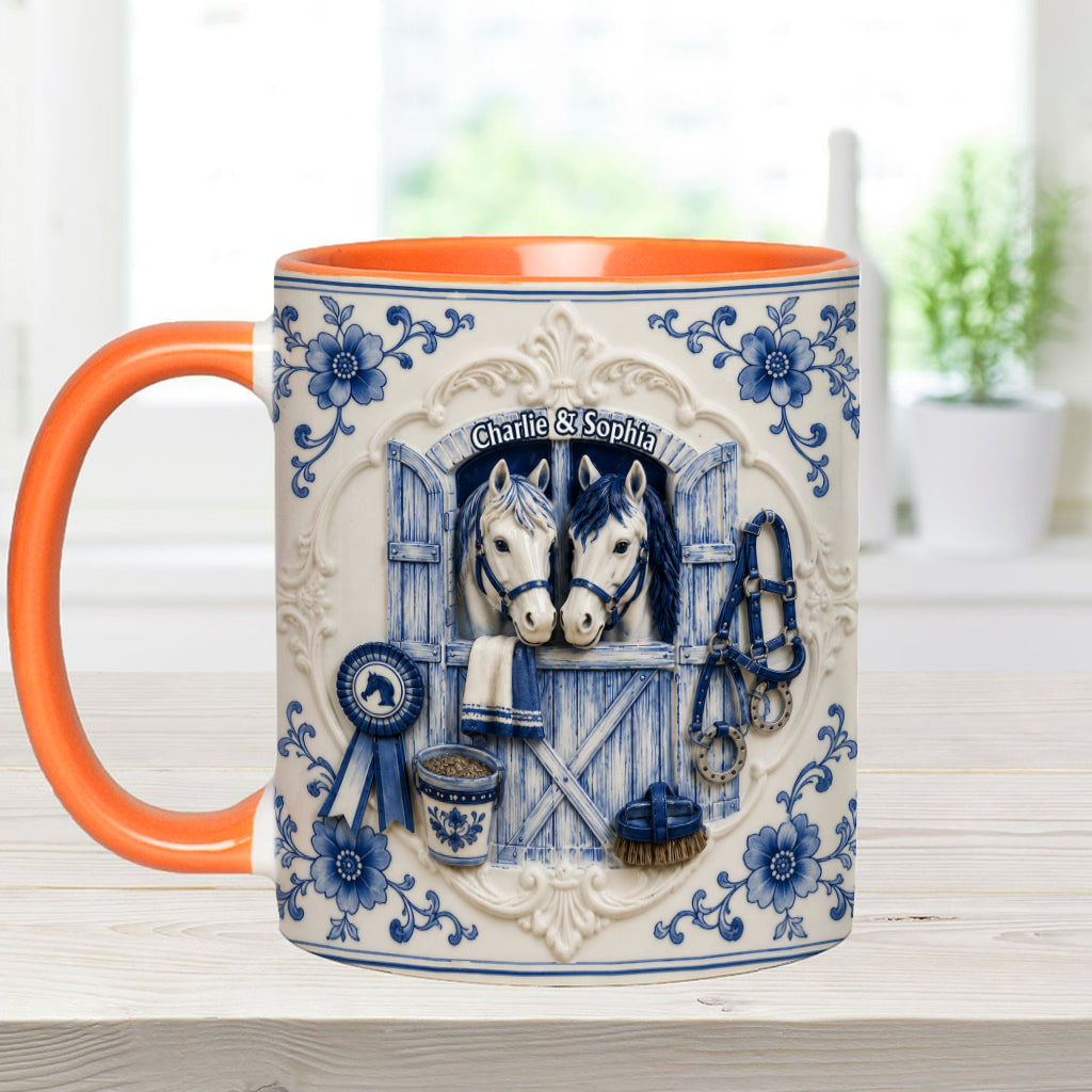 Love Horses - Personalized Horse Accent Mug