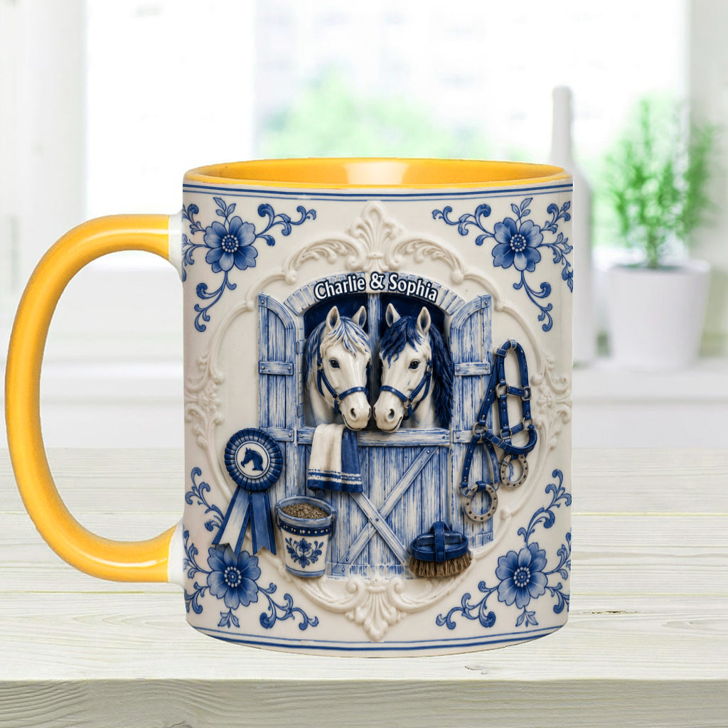 Love Horses - Personalized Horse Accent Mug