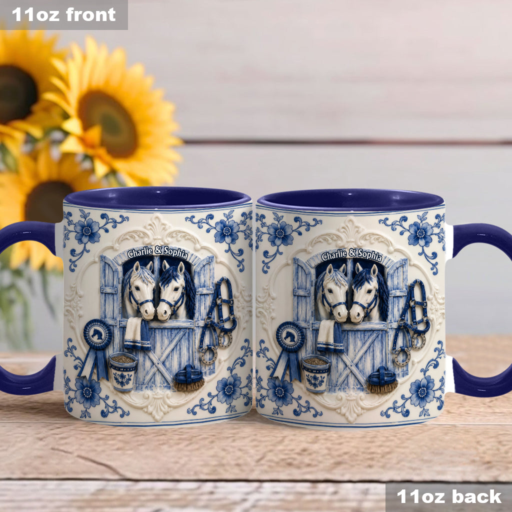 Love Horses - Personalized Horse Accent Mug