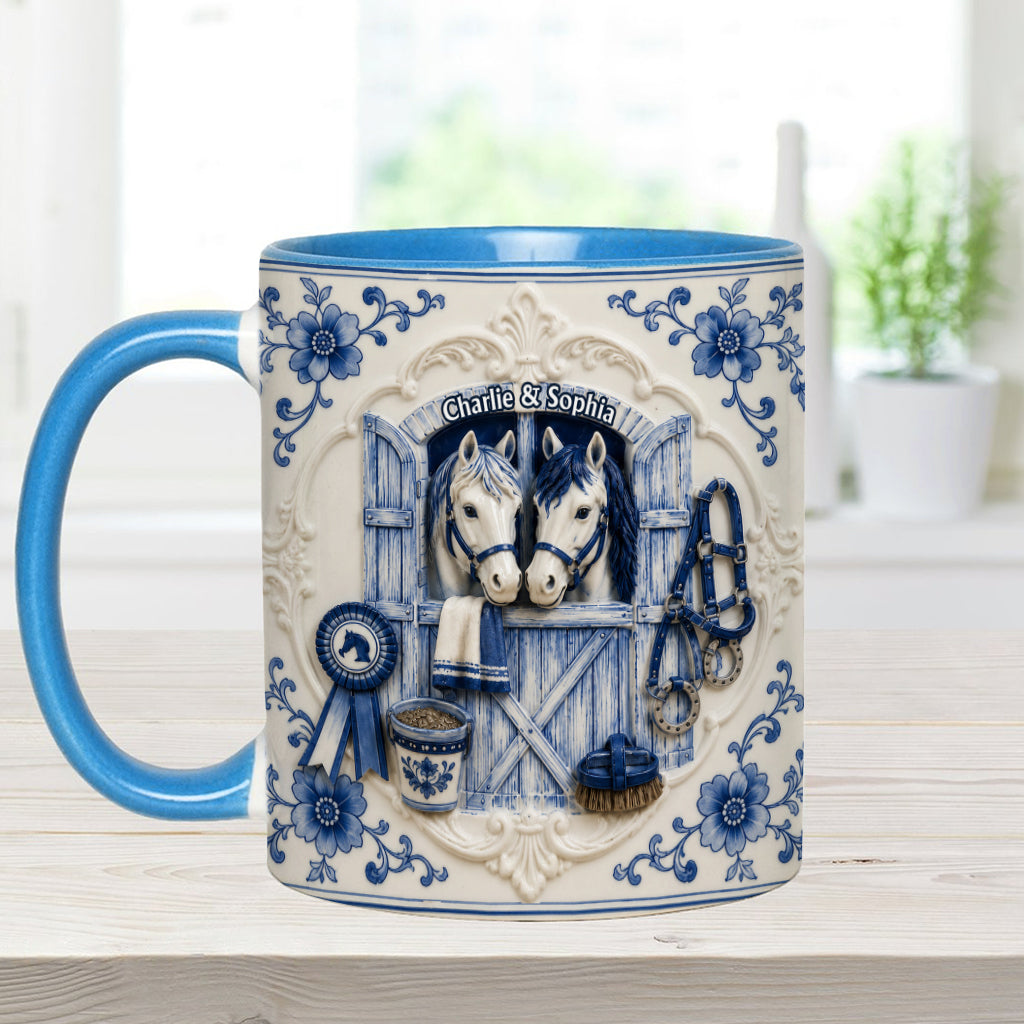 Love Horses - Personalized Horse Accent Mug