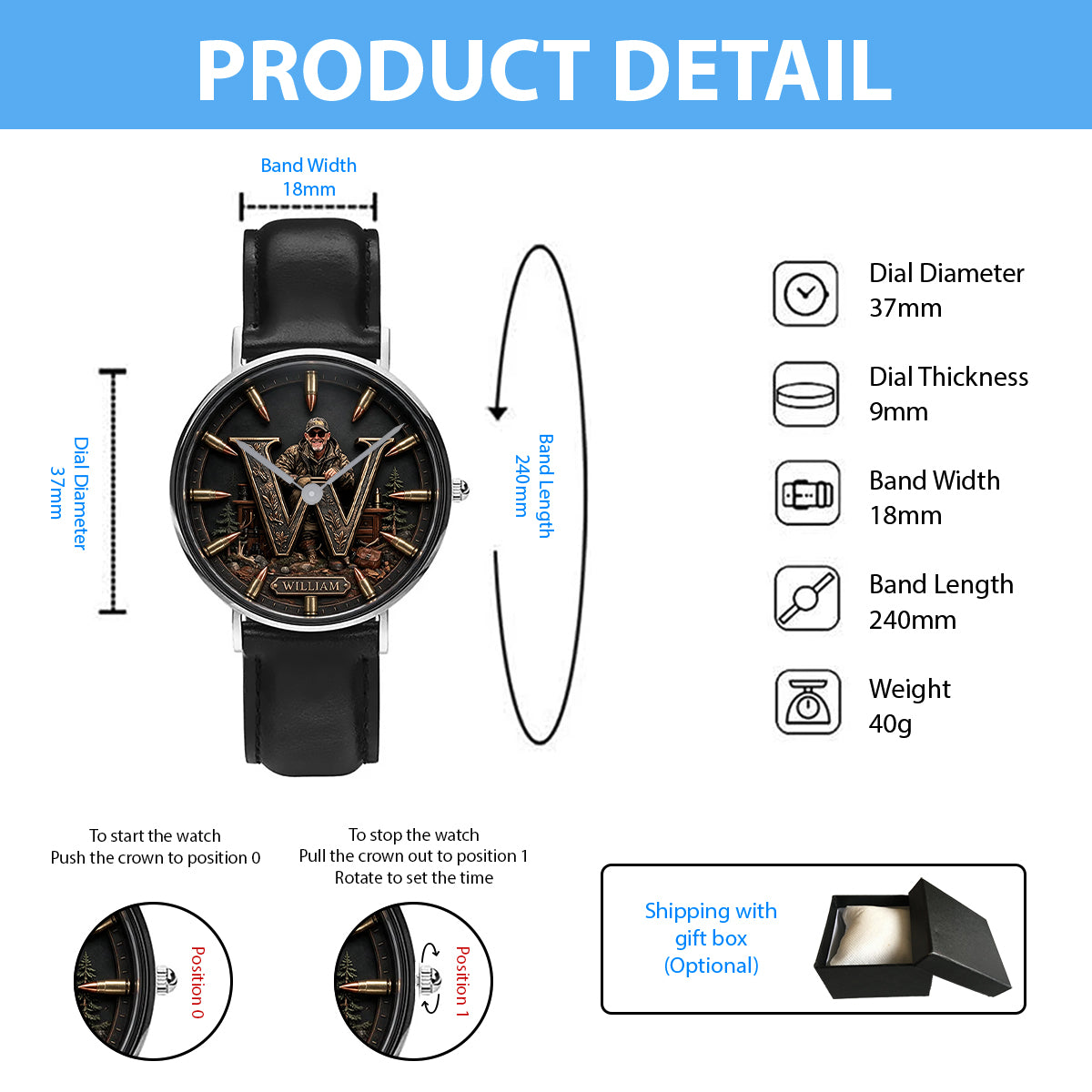 It's Hunting Season - Personalized Hunting Hand Watch
