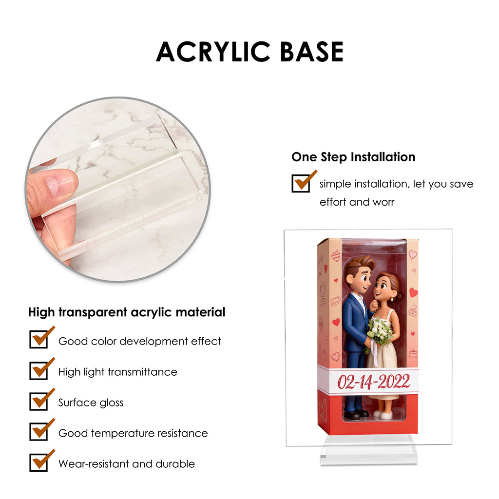 I Love You - Personalized Couple Custom Shaped Acrylic Plaque