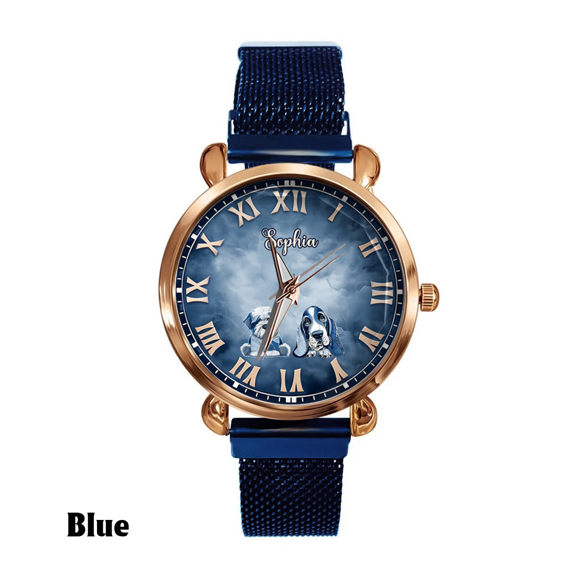 Gift for Dog Mom - Personalized Dog Women Hand Watch