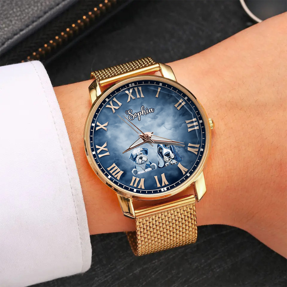Gift for Dog Mom - Personalized Dog Women Hand Watch