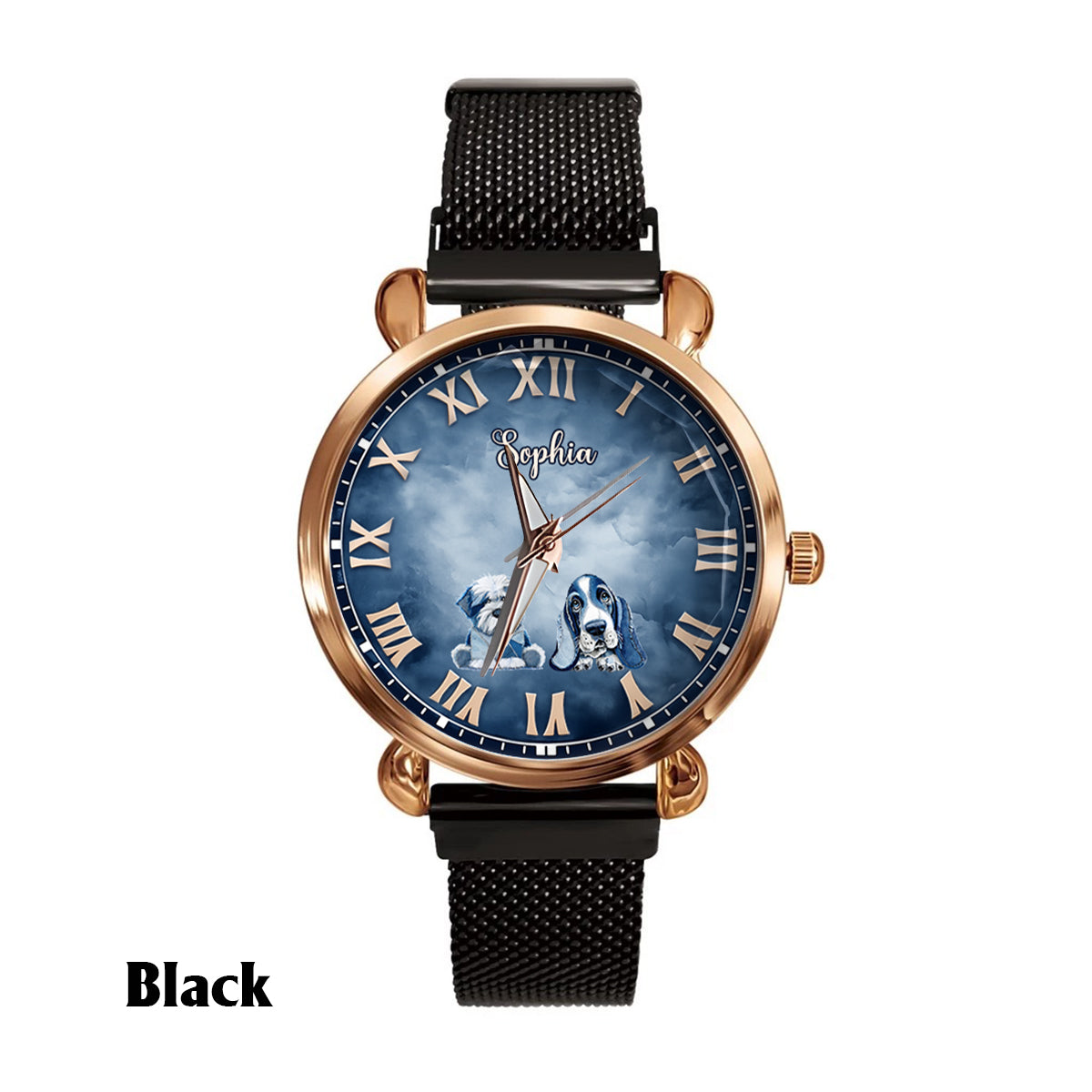 Gift for Dog Mom - Personalized Dog Women Hand Watch