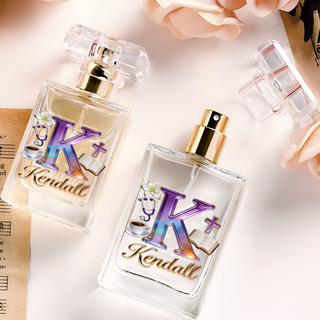 Initial Letter Aesthetic - Personalized Self Love Refillable Perfume Bottle